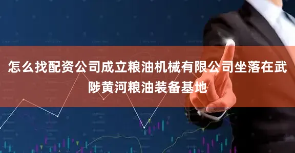 怎么找配资公司成立粮油机械有限公司坐落在武陟黄河粮油装备基地