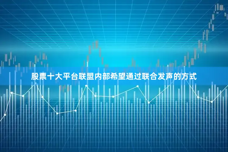股票十大平台联盟内部希望通过联合发声的方式